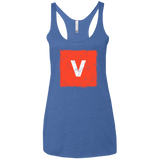 T-Shirts Vintage Royal / X-Small Evolve Women's Triblend Racerback Tank