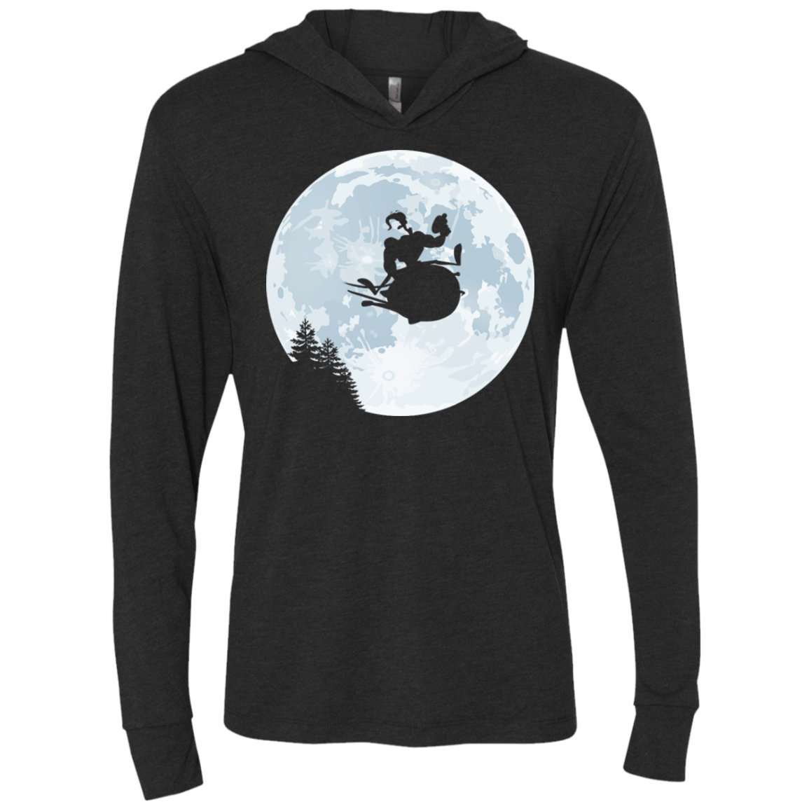 T-Shirts Vintage Black / X-Small EW Jim Triblend Long Sleeve Hoodie Tee