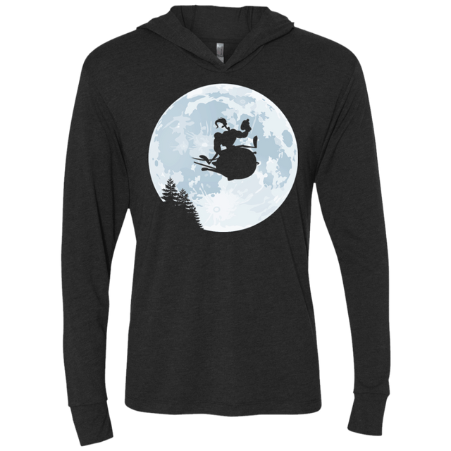 T-Shirts Vintage Black / X-Small EW Jim Triblend Long Sleeve Hoodie Tee