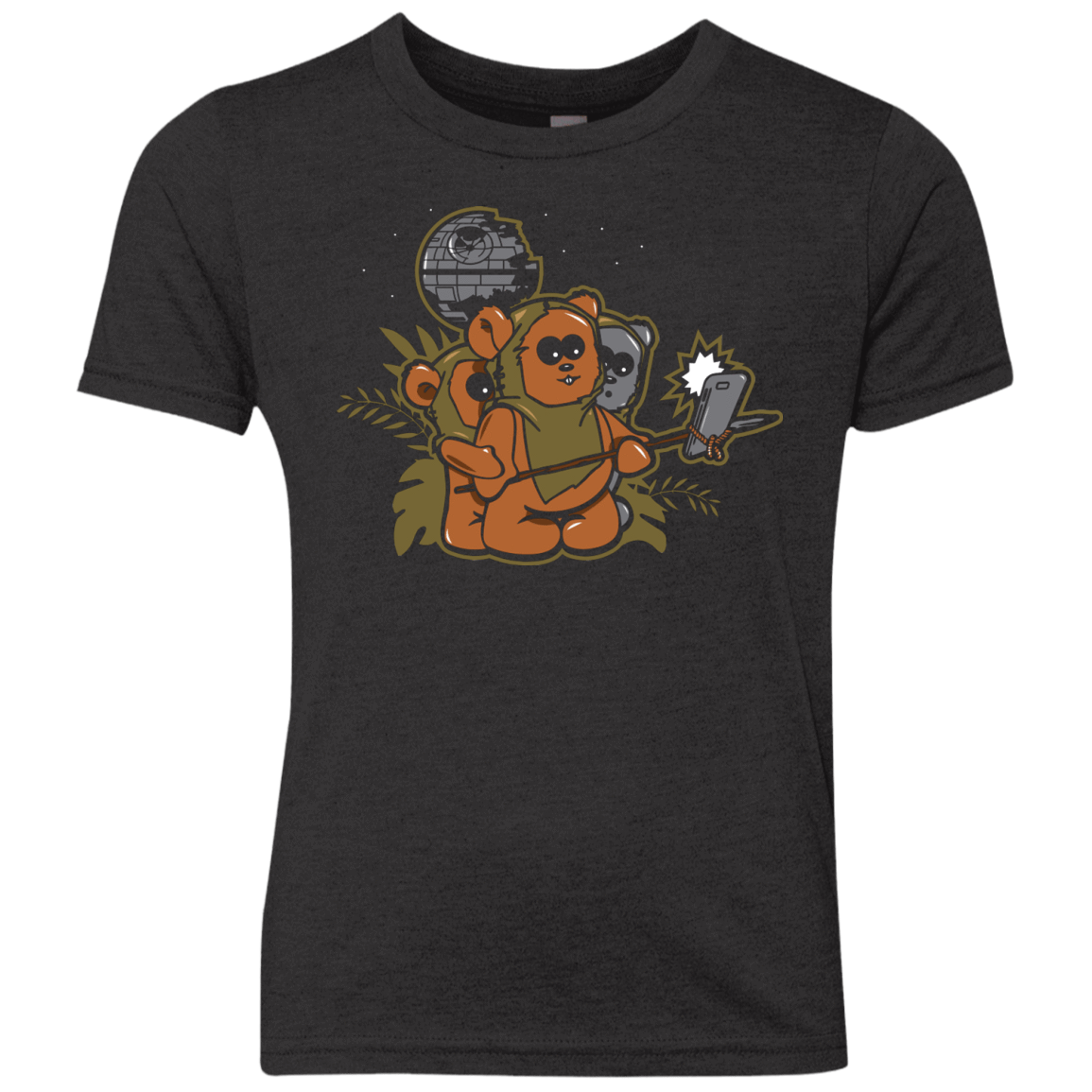 T-Shirts Vintage Black / YXS Ewok Selfie Youth Triblend T-Shirt