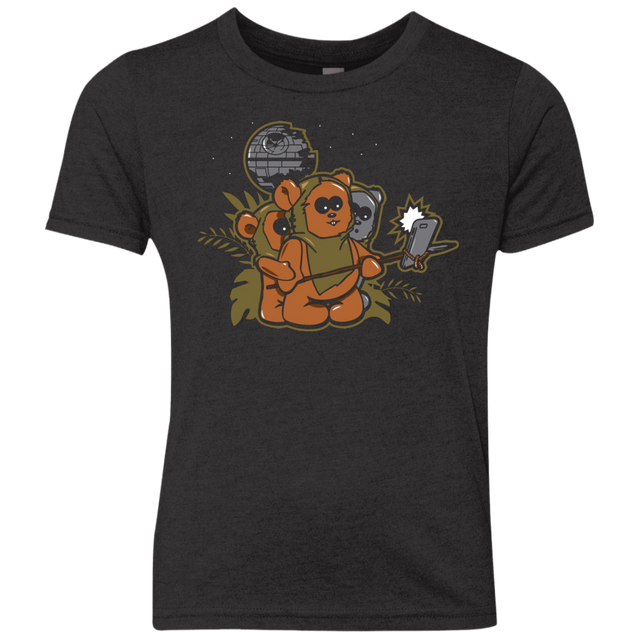 T-Shirts Vintage Black / YXS Ewok Selfie Youth Triblend T-Shirt