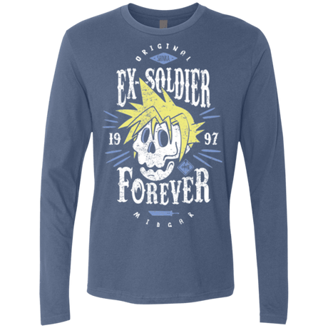 T-Shirts Indigo / Small Ex-Soldier Forever Men's Premium Long Sleeve