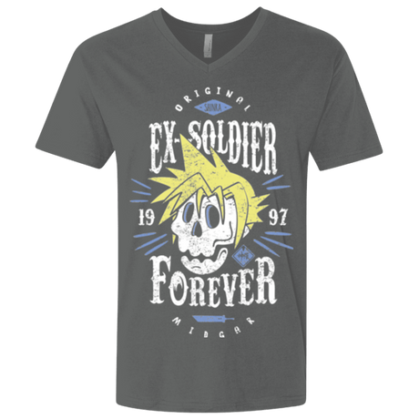 T-Shirts Heavy Metal / X-Small Ex-Soldier Forever Men's Premium V-Neck