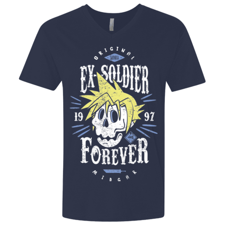 T-Shirts Midnight Navy / X-Small Ex-Soldier Forever Men's Premium V-Neck