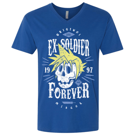 T-Shirts Royal / X-Small Ex-Soldier Forever Men's Premium V-Neck