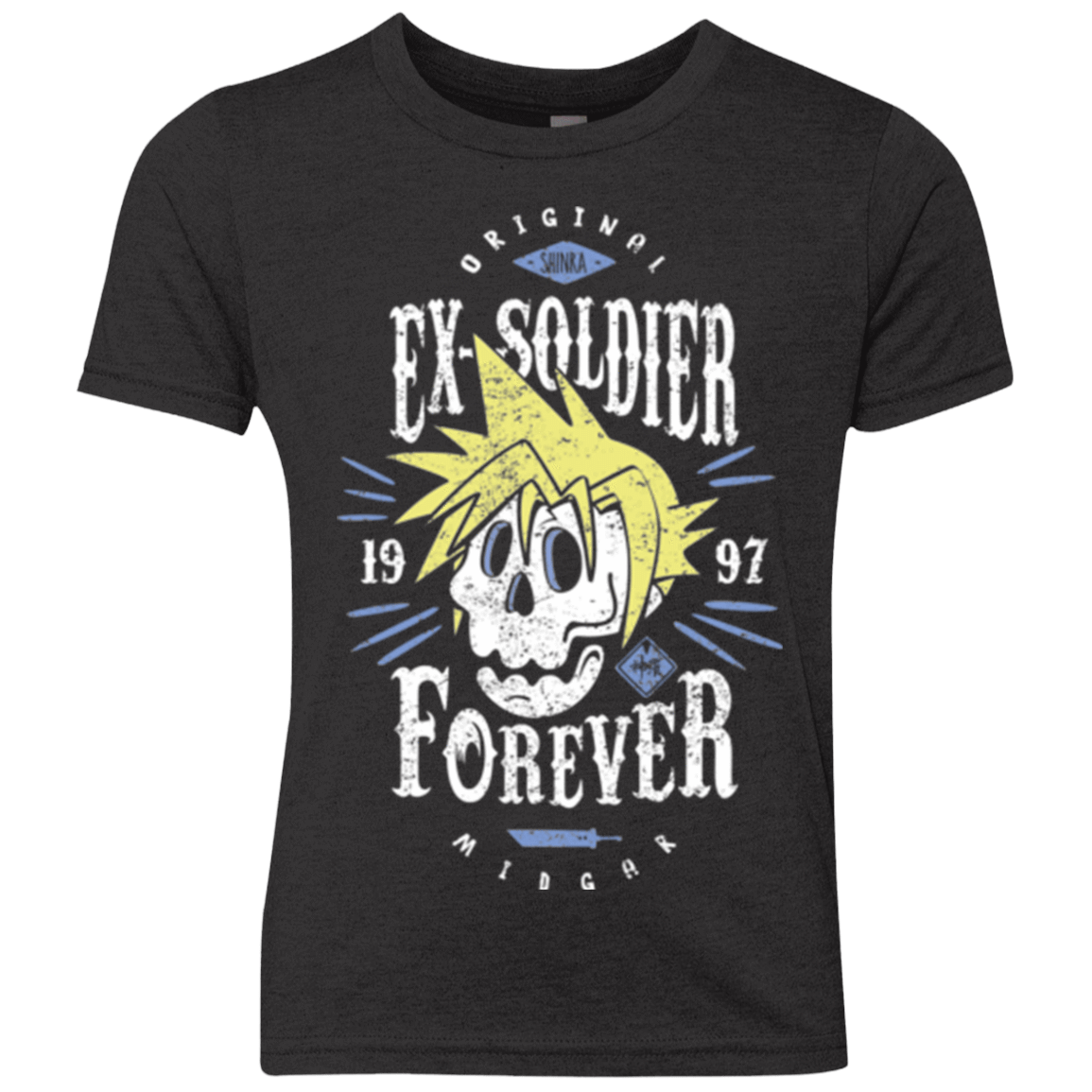 T-Shirts Vintage Black / YXS Ex-Soldier Forever Youth Triblend T-Shirt