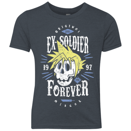 T-Shirts Vintage Navy / YXS Ex-Soldier Forever Youth Triblend T-Shirt
