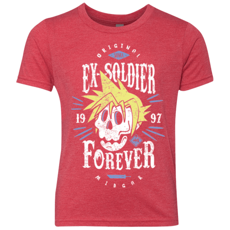 T-Shirts Vintage Red / YXS Ex-Soldier Forever Youth Triblend T-Shirt