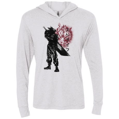 T-Shirts Heather White / X-Small Ex Soldier Triblend Long Sleeve Hoodie Tee