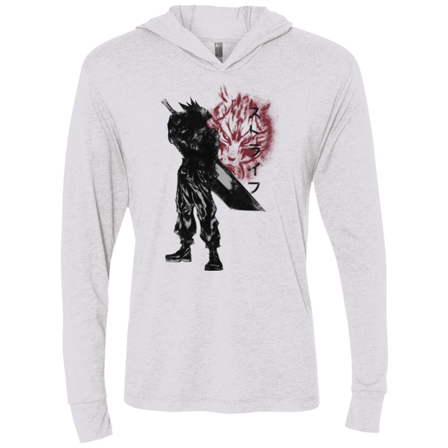 T-Shirts Heather White / X-Small Ex Soldier Triblend Long Sleeve Hoodie Tee