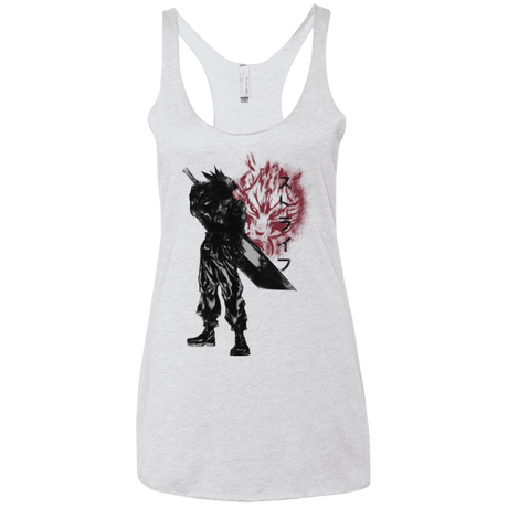 T-Shirts Heather White / X-Small Ex Soldier Women's Triblend Racerback Tank