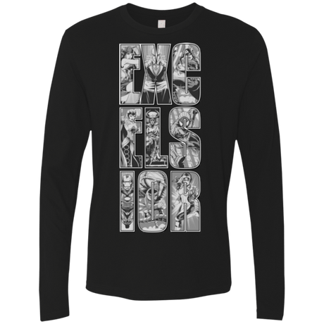 T-Shirts Black / Small Excelsior Men's Premium Long Sleeve