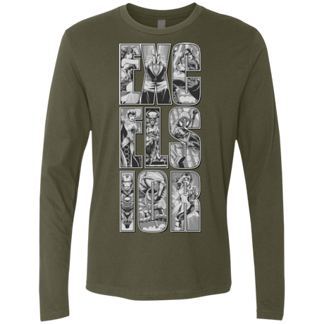 T-Shirts Military Green / Small Excelsior Men's Premium Long Sleeve