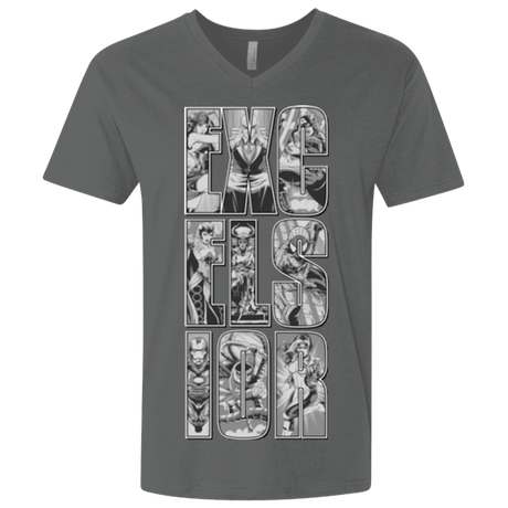 T-Shirts Heavy Metal / X-Small Excelsior Men's Premium V-Neck
