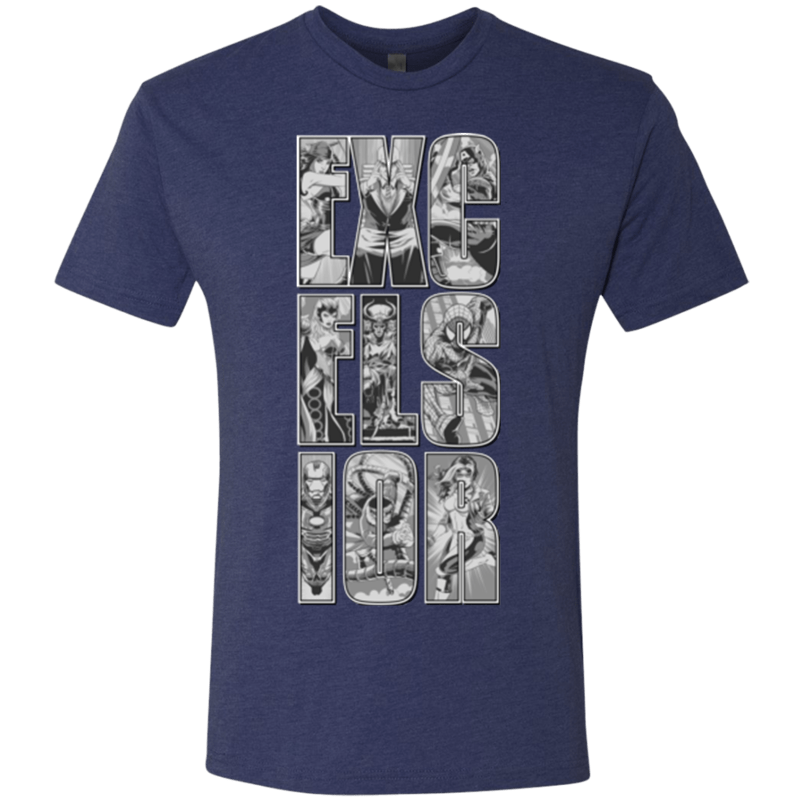 T-Shirts Vintage Navy / Small Excelsior Men's Triblend T-Shirt
