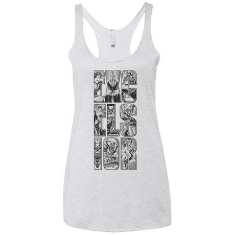 T-Shirts Heather White / X-Small Excelsior Women's Triblend Racerback Tank