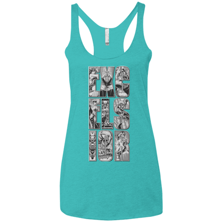T-Shirts Tahiti Blue / X-Small Excelsior Women's Triblend Racerback Tank