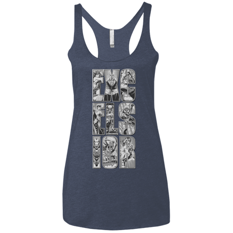 T-Shirts Vintage Navy / X-Small Excelsior Women's Triblend Racerback Tank