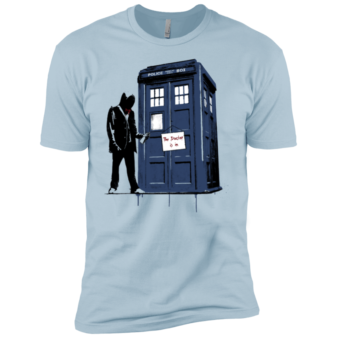 T-Shirts Light Blue / YXS Exit Through Tardis Boys Premium T-Shirt