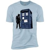 T-Shirts Light Blue / YXS Exit Through Tardis Boys Premium T-Shirt