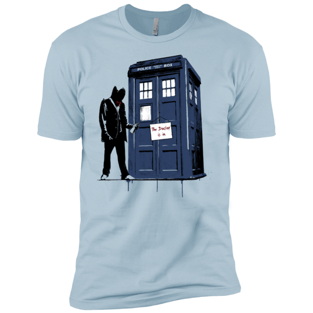 T-Shirts Light Blue / YXS Exit Through Tardis Boys Premium T-Shirt