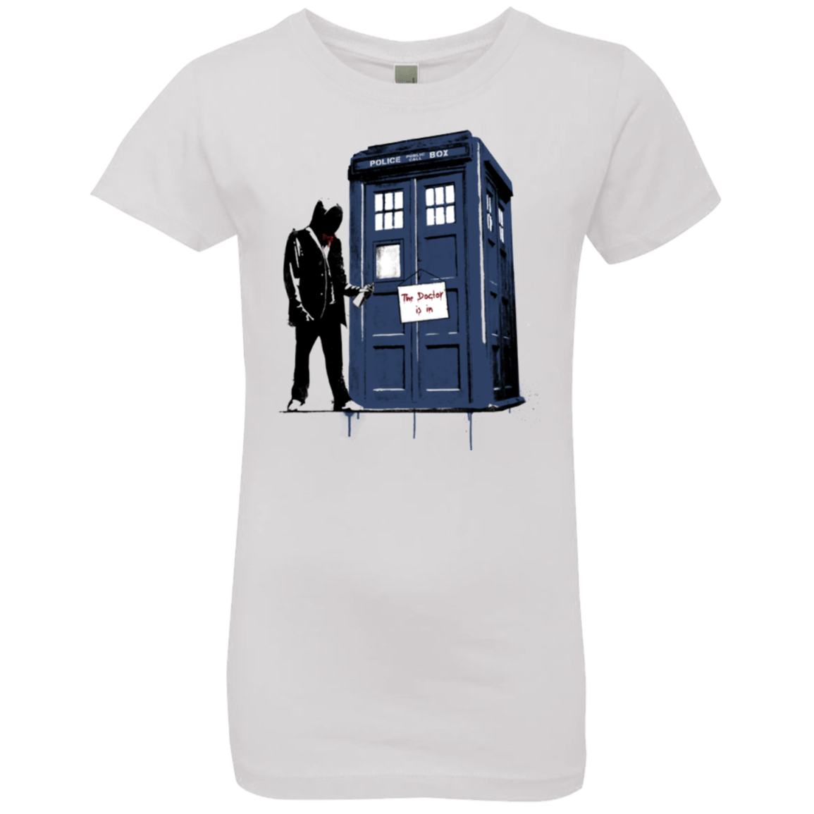 T-Shirts White / YXS Exit Through Tardis Girls Premium T-Shirt