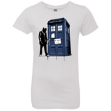 T-Shirts White / YXS Exit Through Tardis Girls Premium T-Shirt