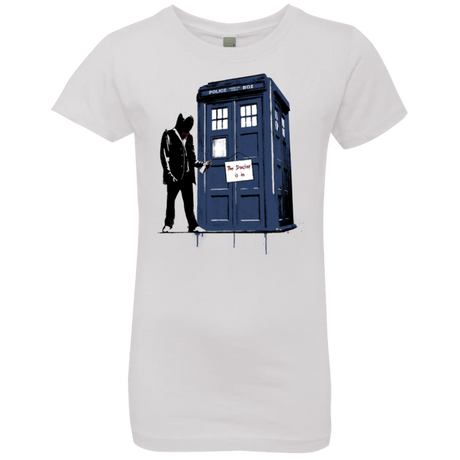 T-Shirts White / YXS Exit Through Tardis Girls Premium T-Shirt