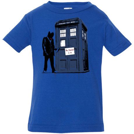 T-Shirts Royal / 6 Months Exit Through Tardis Infant Premium T-Shirt