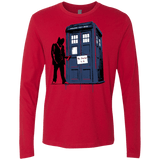 T-Shirts Red / Small Exit Through Tardis Men's Premium Long Sleeve