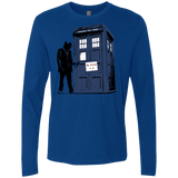 T-Shirts Royal / Small Exit Through Tardis Men's Premium Long Sleeve