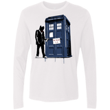T-Shirts White / Small Exit Through Tardis Men's Premium Long Sleeve
