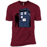 T-Shirts Cardinal / X-Small Exit Through Tardis Men's Premium T-Shirt