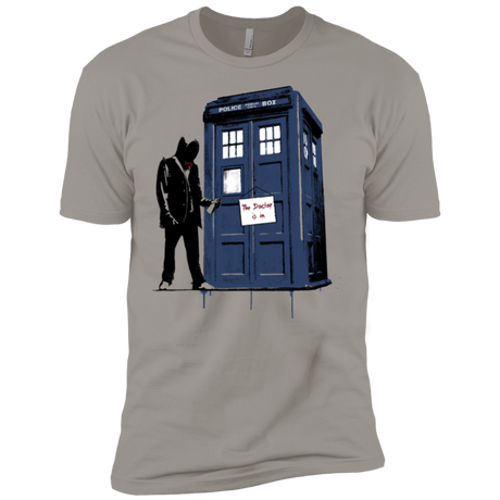 T-Shirts Light Grey / X-Small Exit Through Tardis Men's Premium T-Shirt