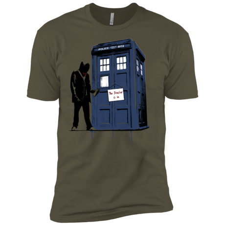 T-Shirts Military Green / X-Small Exit Through Tardis Men's Premium T-Shirt