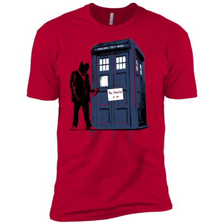 T-Shirts Red / X-Small Exit Through Tardis Men's Premium T-Shirt