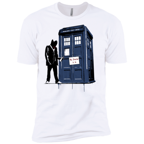 T-Shirts White / X-Small Exit Through Tardis Men's Premium T-Shirt