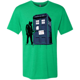 T-Shirts Envy / Small Exit Through Tardis Men's Triblend T-Shirt