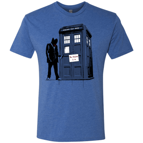 T-Shirts Vintage Royal / Small Exit Through Tardis Men's Triblend T-Shirt