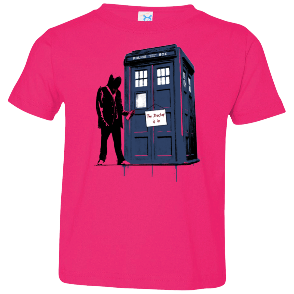 T-Shirts Hot Pink / 2T Exit Through Tardis Toddler Premium T-Shirt