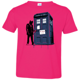 T-Shirts Hot Pink / 2T Exit Through Tardis Toddler Premium T-Shirt