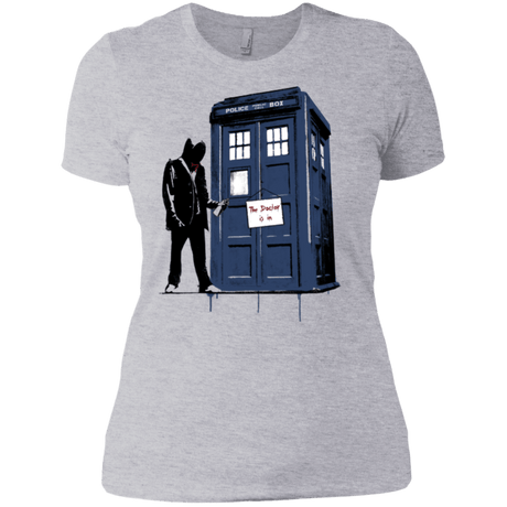 T-Shirts Heather Grey / X-Small Exit Through Tardis Women's Premium T-Shirt