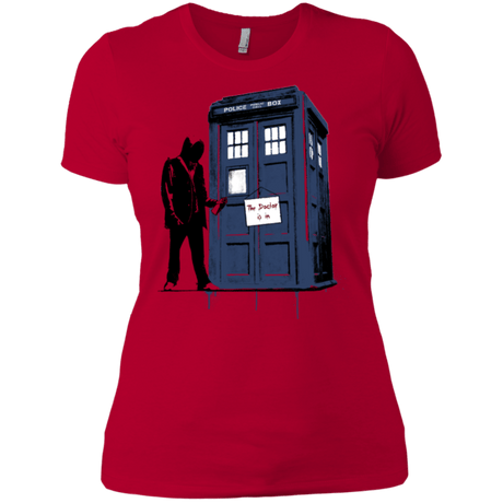 T-Shirts Red / X-Small Exit Through Tardis Women's Premium T-Shirt