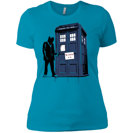 T-Shirts Turquoise / X-Small Exit Through Tardis Women's Premium T-Shirt