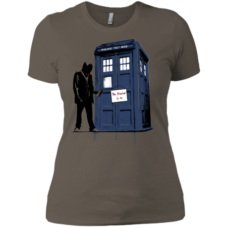 T-Shirts Warm Grey / X-Small Exit Through Tardis Women's Premium T-Shirt