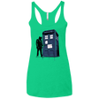T-Shirts Envy / X-Small Exit Through Tardis Women's Triblend Racerback Tank