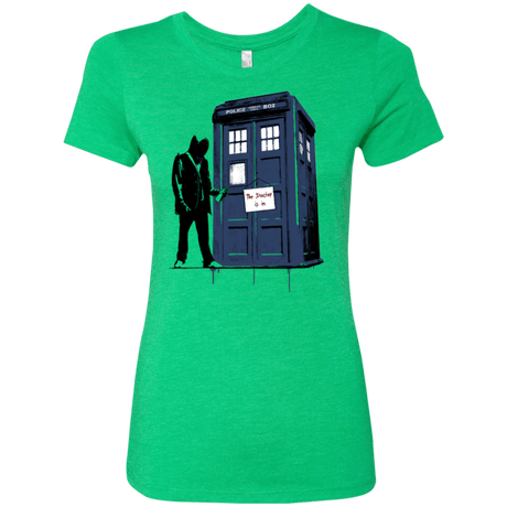 T-Shirts Envy / Small Exit Through Tardis Women's Triblend T-Shirt