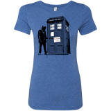 T-Shirts Vintage Royal / Small Exit Through Tardis Women's Triblend T-Shirt