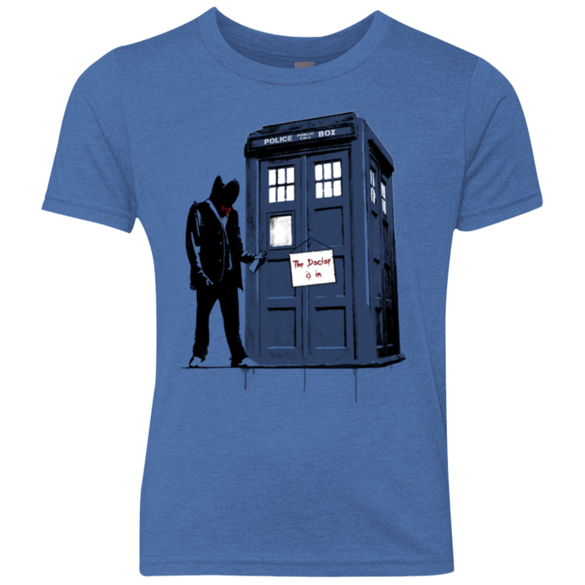 T-Shirts Vintage Royal / YXS Exit Through Tardis Youth Triblend T-Shirt