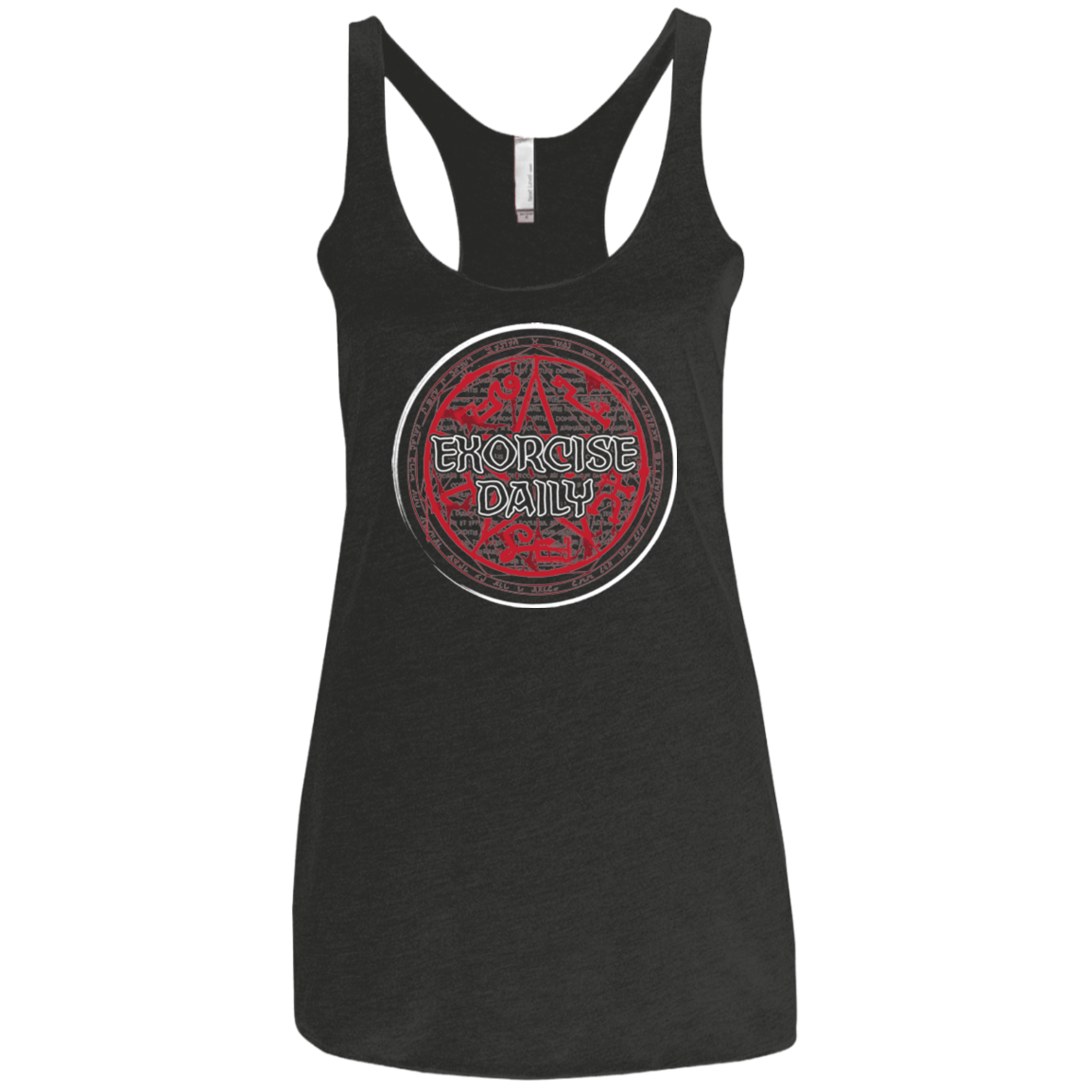T-Shirts Vintage Black / X-Small Exorcise Daily Women's Triblend Racerback Tank